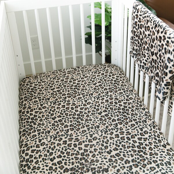 Leopard Crib Bedding Etsy