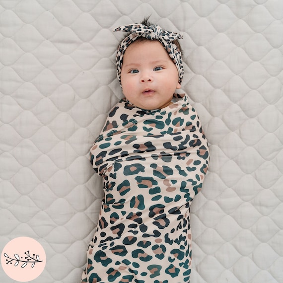 Leopard print sales baby swaddle