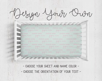 personalized mini crib sheets