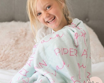 Personalized Blanket for Kids: Design Your Own Name Blanket | Available in 3 Sizes