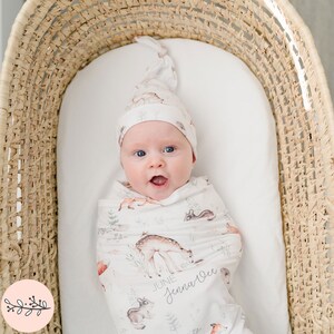 Woodland Swaddle Blanket Set