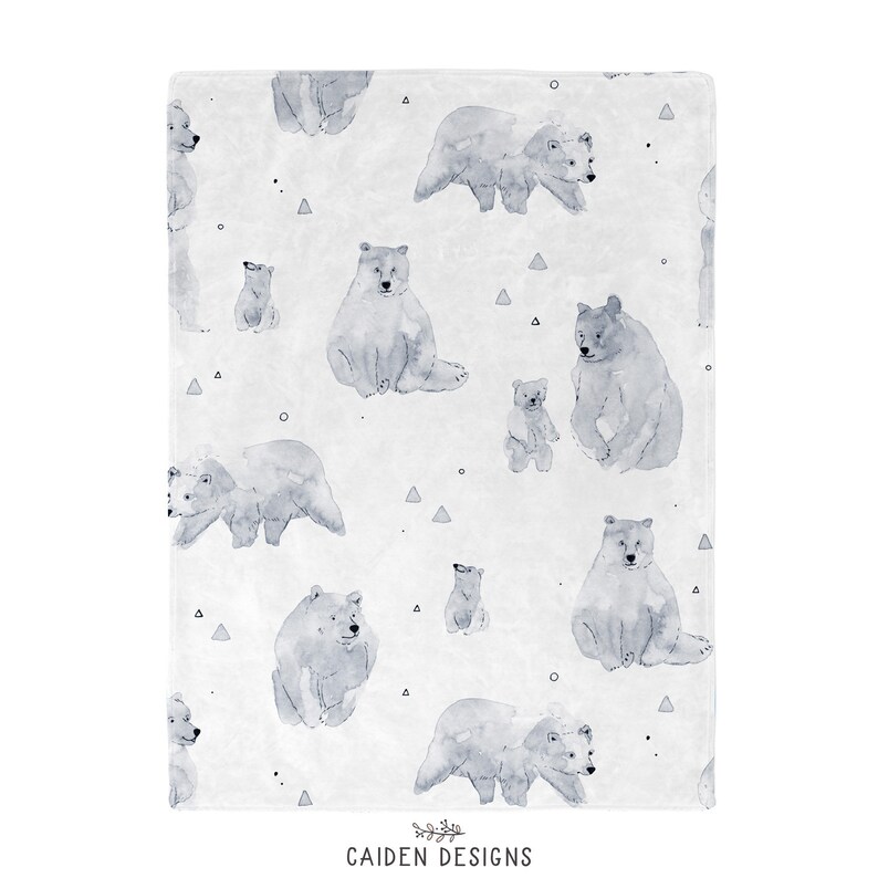 Polar Bear Blanket Baby Blanket Blanket for Kids and Etsy