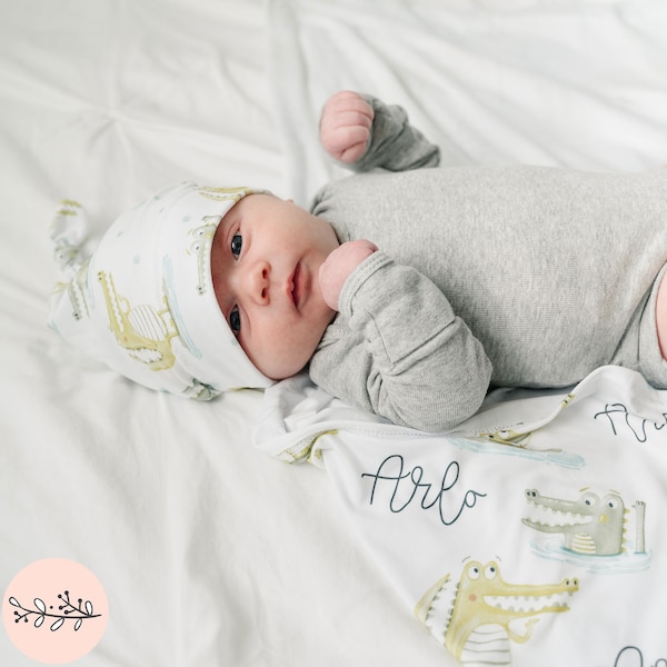 Personalized Swaddle Blanket Boy Etsy