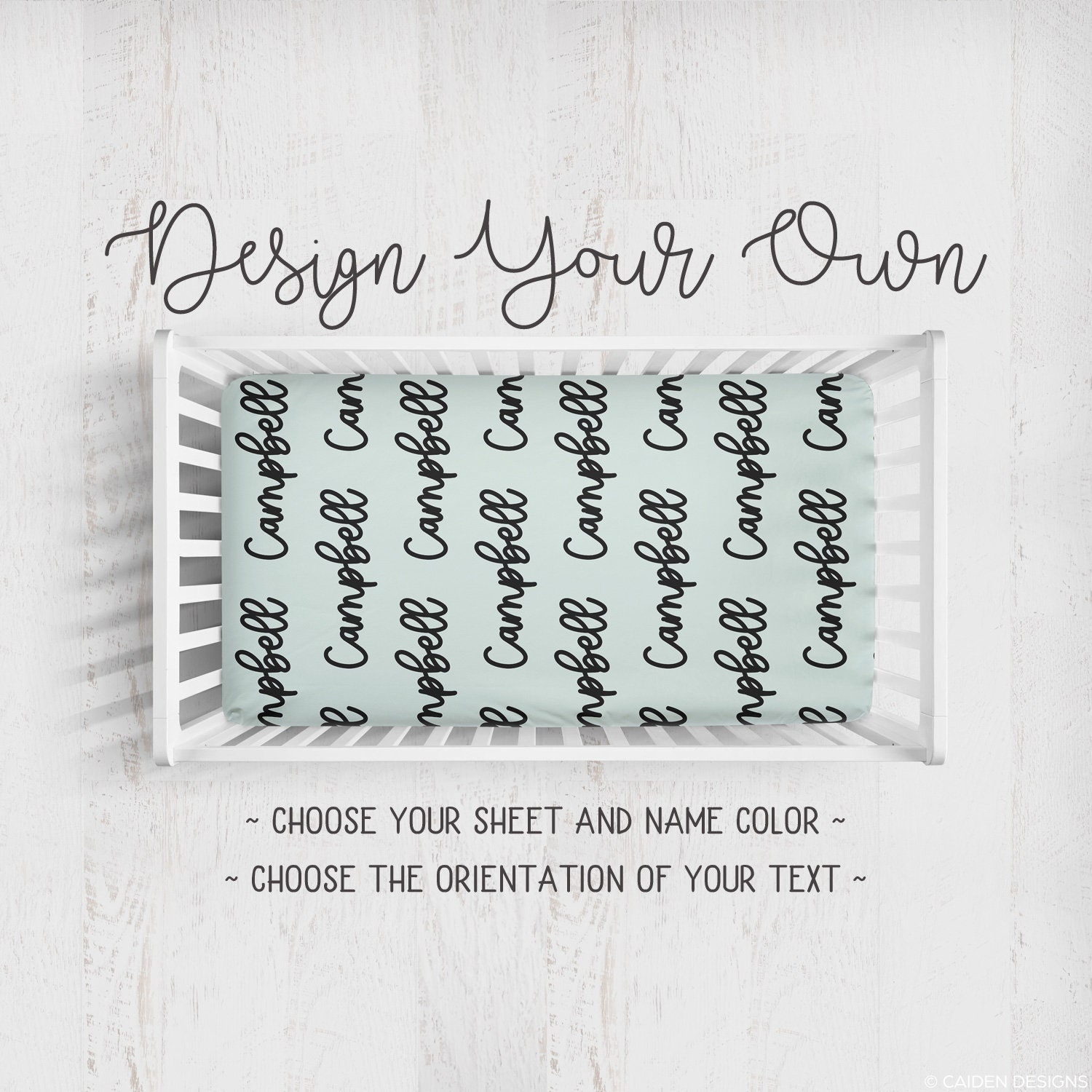 personalized mini crib sheets