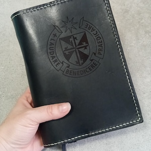 Father Lasance Cover Black Leather Missal Cover, Catholic Cover, Zippered Cover, Bible Cover, Gift for Men, Gift for Women, Gift for Priest