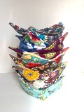 LARGE 7 inch Microwavable Bowl Cozy size large/ reversible/ hot pad/ soup bowl/ Christmas gift/ gifts under 10.00