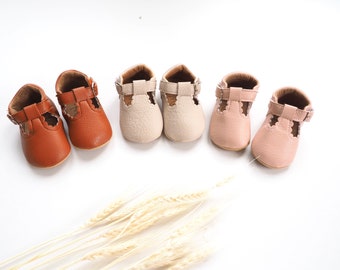 brown baby booties
