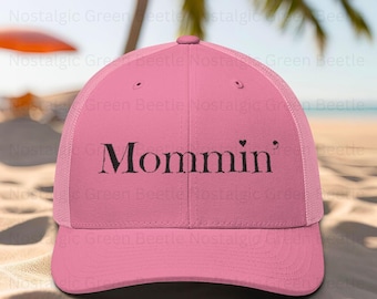 Mommin' Embroidered Snapback Trucker Cap| SAHM| Mom Life| Mommin' Two-Toned Trucker Hat| Mommin' Ain't Easy| Bonus Mom Gift| Mommin' Hard
