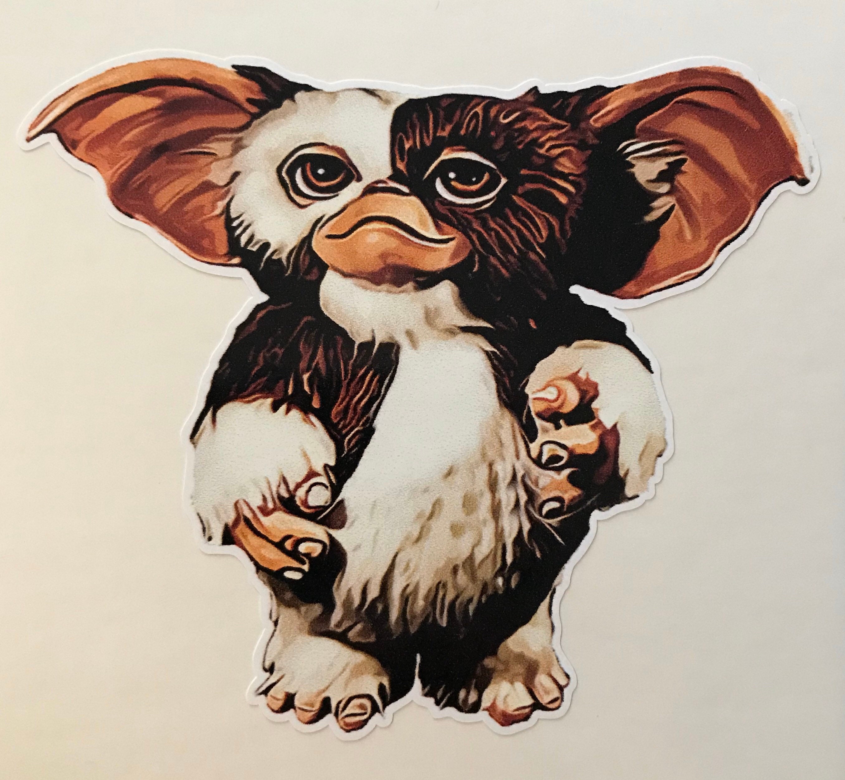 GIZMO 4x4 Die Cut Vinyl Decal Full Color Water / Weather Proof Gremlins 80s  