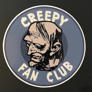 CREEPY FAN CLUB 4” Full Color Die-Cut Vinyl Decal Sticker Monster magazine horror