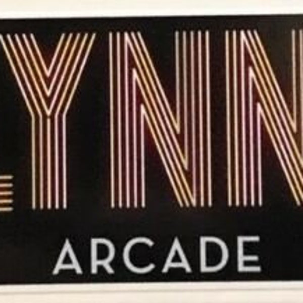 FLYNNS ARCADE 5X2 IN Full Color Die-Cut Vinyl Decal Sticker Weather / Water proof retro gaming tron