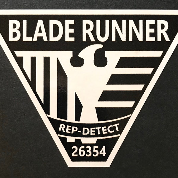 Blade Runner Badge 4x3” vinyl decal water proof sticker Sci-Fi