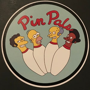 Pin Pals 4” full color vinyl decal water / weather resistant bowling