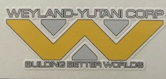 WEYLAN YUTANI logo 5x2.5” Color Die-Cut Vinyl Decal water/weather proof Alien 