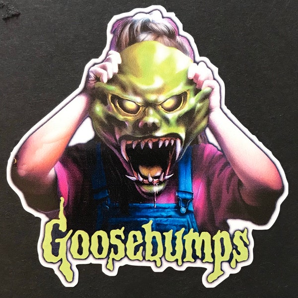 Goosebumps Haunted Mask 4x4” vinyl decal water resistant horror