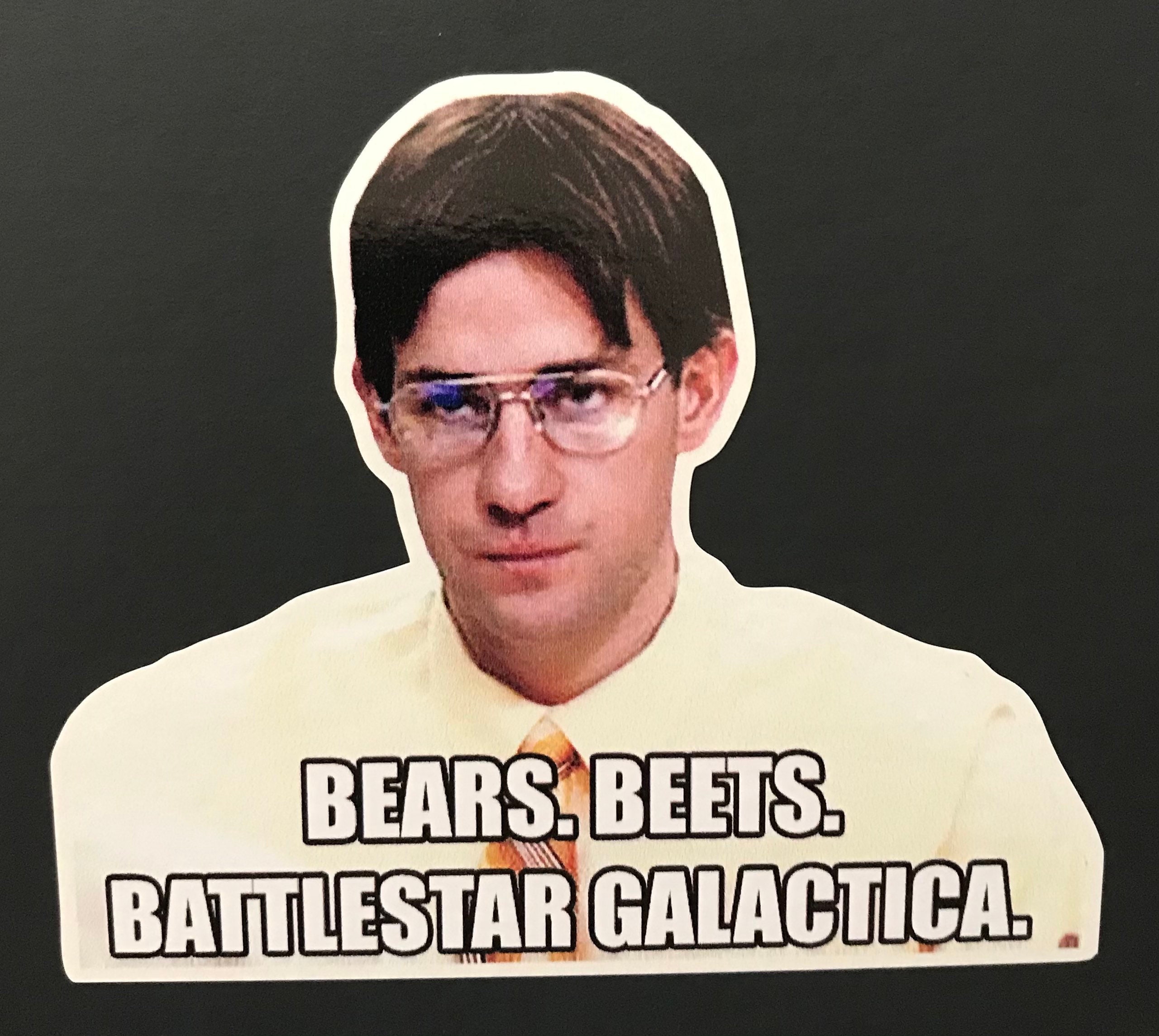 Bears Beets Battlestar Galactica 3.5x4 vinyl decal The Office Etsy