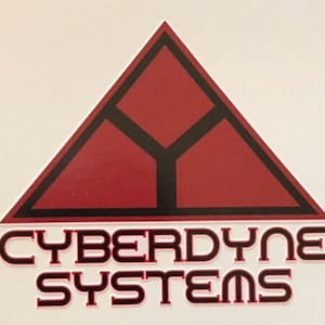 Cyberdyne Systems logo 4 x 3.5&quot; die cut full color vinyl decal water / weather resistant The Terminator 80&#39;s