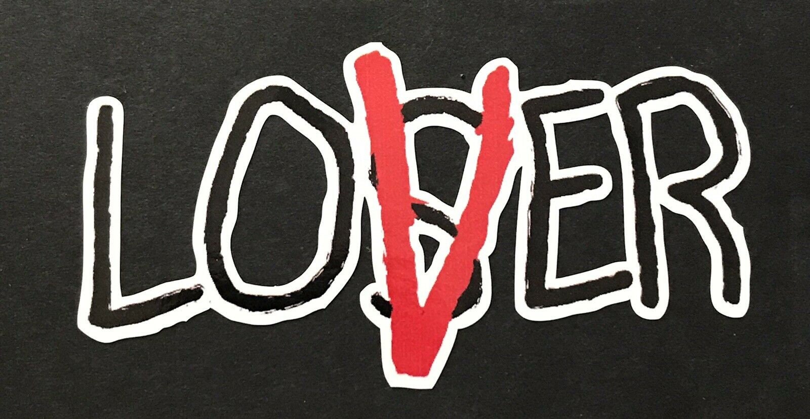 LOSER / LOVER 4.5x3 vinyl decal. full color diecut Etsy