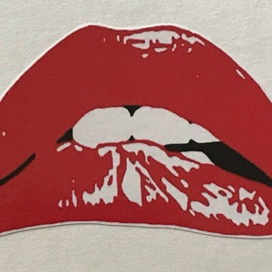 Rocky Horror Picture Show Lips 4x2.5&quot; vinyl decal water / weather proof full color