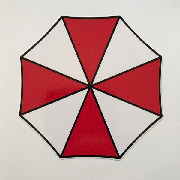 UMBRELLA Logo 4” die-cut vinyl decal water / weather resistant Resident Evil sticker