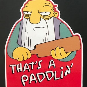 THATS A PADDLIN’ 3.5x4” water / weather proof vinyl decal funny cartoon