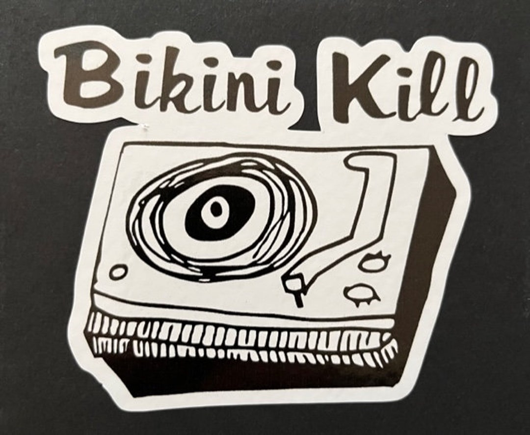 BIKINI KILL Logo 4x3 Die Cut Vinyl Decal Water / Weather Resistant - Etsy