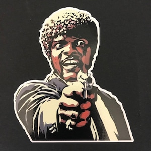 PULP FICTION JULES 3.5&quot; X 4&quot;  Die Cut Color Vinyl Decal Water/Weather Resistant