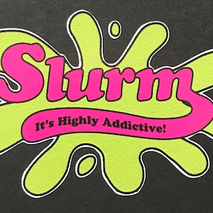 Slurm 3x4” full color vinyl decal water/weather resistant futurama