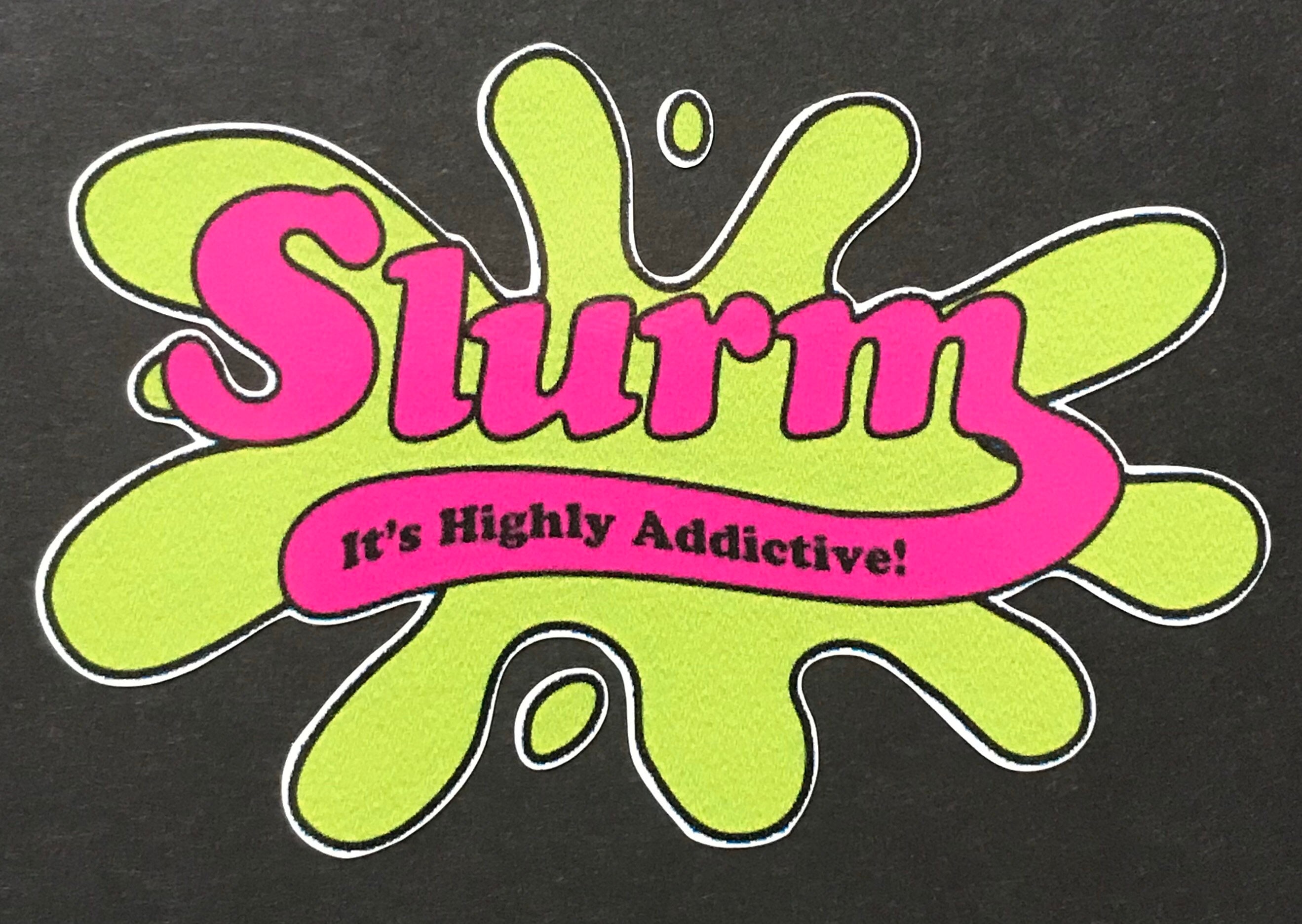 Slurm 3x4 full color vinyl decal water/weather resistant | Etsy