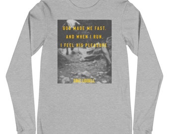 Eric Liddell Shirt, Gift for Runner, Athlete Shirt, Running Shirt, Chariots of Fire shirt, Marathon Shirt, Track Shirt, Runner's Tshirt
