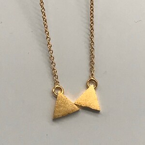 Gold Triangle Ear Threads