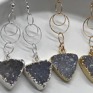 Pendientes Druzy