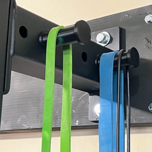 Organize Your Home Gym in Style with Squat Rack Pegs - Two Durable 3D Printed Storage Holder for Weight Belts, Bands, Ropes, Gear, Clothing