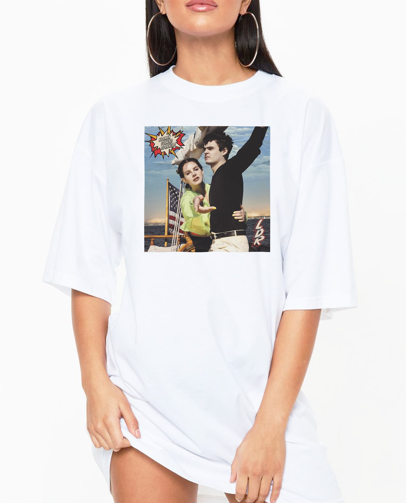 NFR Lana Del Rey OVERSIZED T shirt 100% Cotton Shirt Print Tee | Etsy