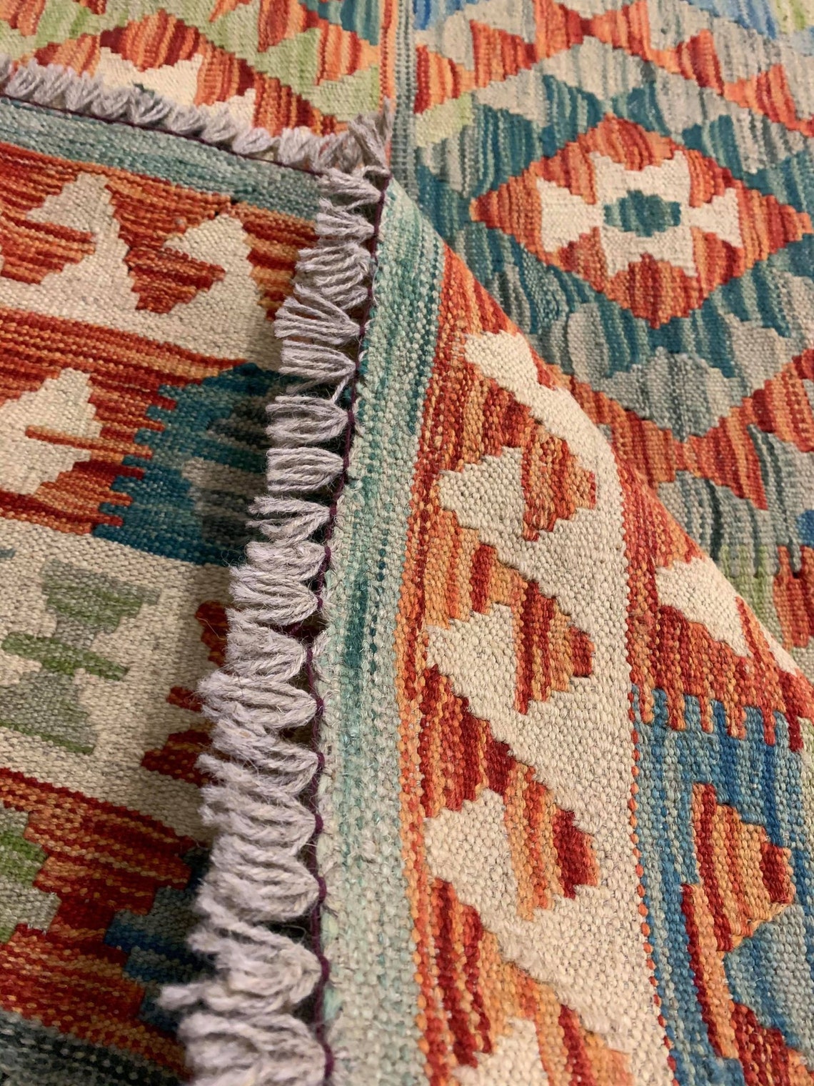 Handmade Kilim Rug 190x152 CM 100 Wool Reversible Kilim rug Etsy