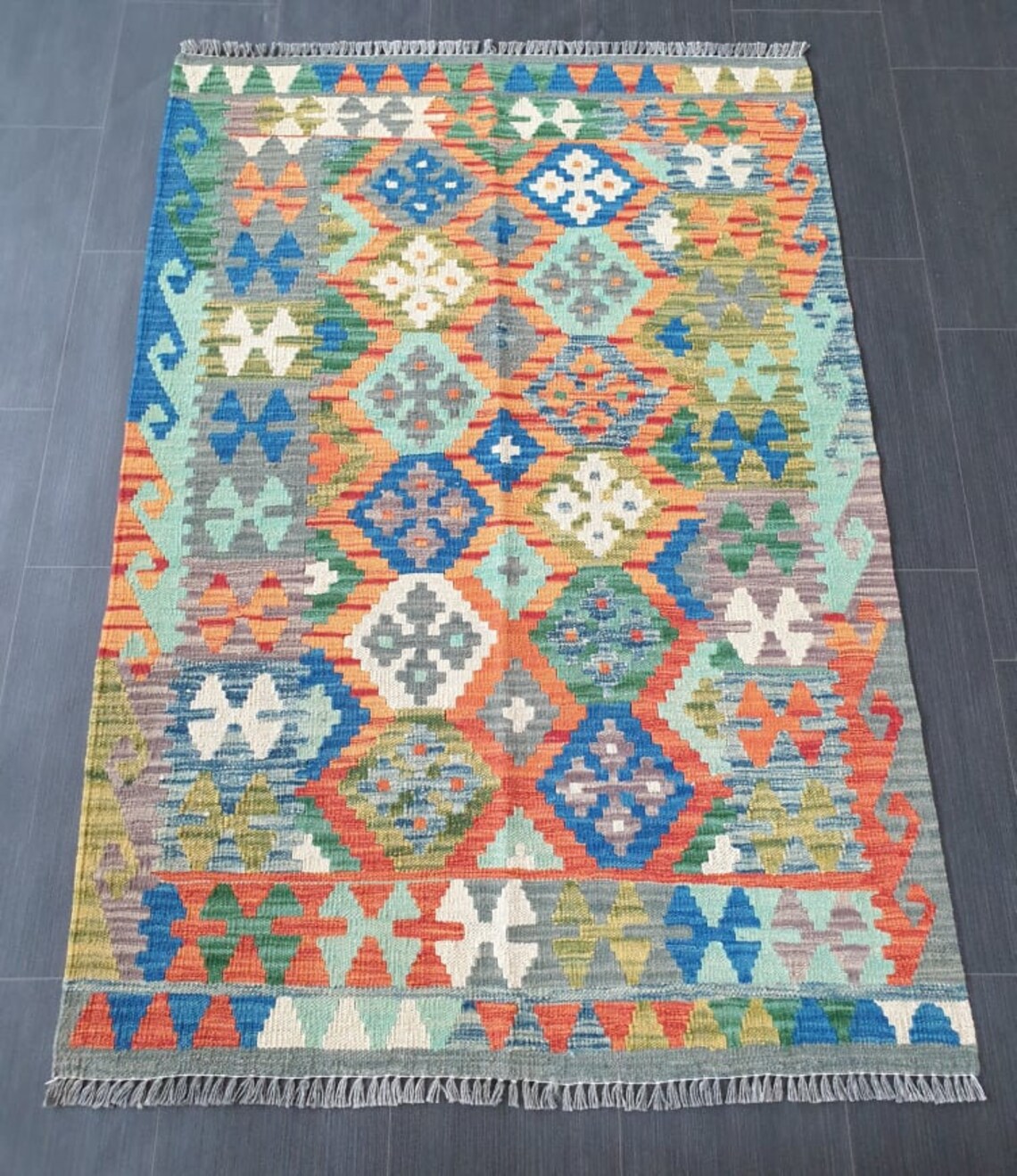 Handmade Afghan Kilim Rug 149x101 CM Afghan Kilim rug 100 Etsy