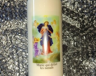Novena candle of Mary Undoer of Knots