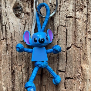 Paracord Minifigure Stitch keyring