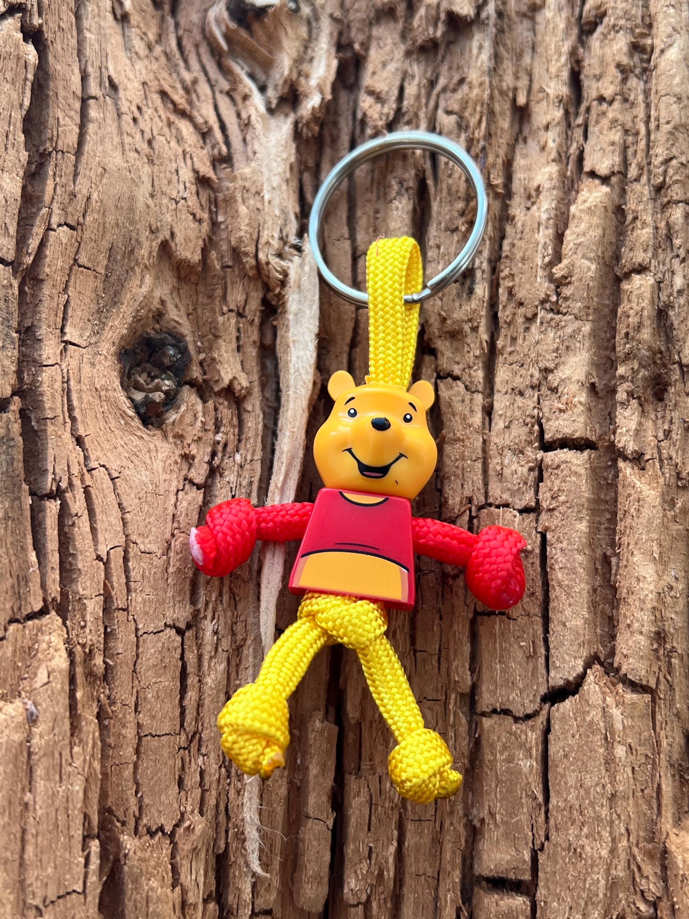 Big Pooh Bear Keyring Paracord Minifigure Winnie Keyring UK