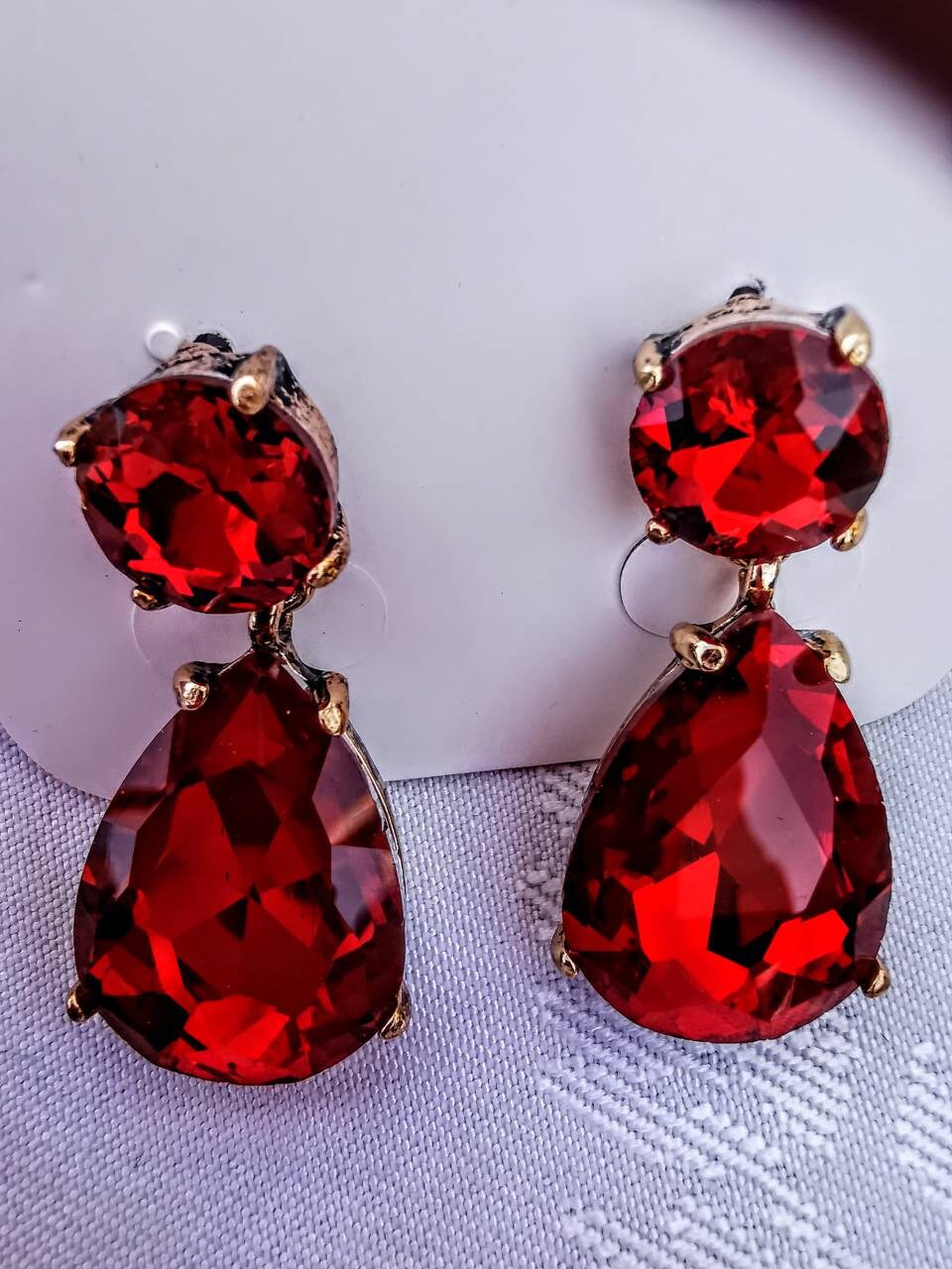Swarovski Crystal earrings Anna Wintour Earrings Georgian | Etsy