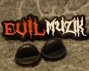 EDM - EvilMuzik Metal Enamel Pin