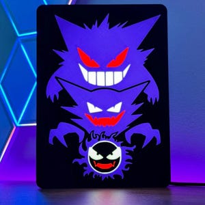 Gengar Evolutions LED Lightbox (Hangable)