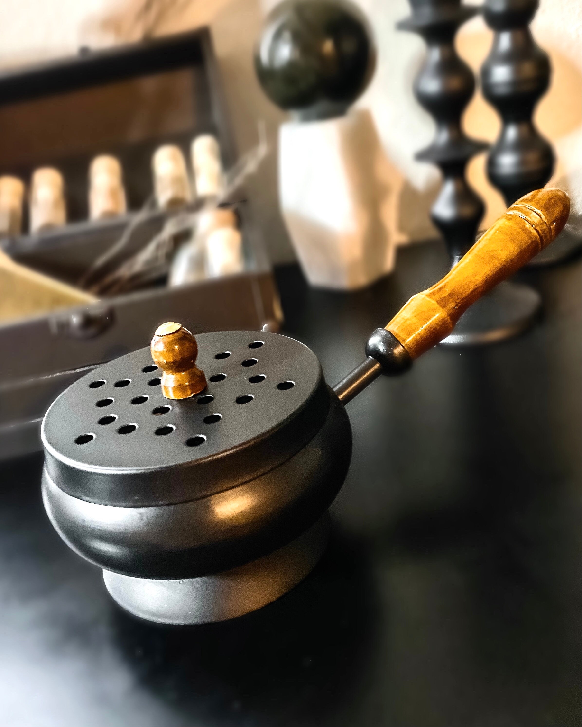 Cast Iron Burner with Handle Incense/Herb Burner Etsy