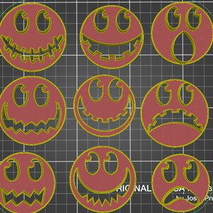 Spooky Face Halloween Cookie Cutter Set