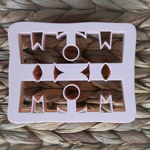 Wow Mom Double Image Cookie Cutter