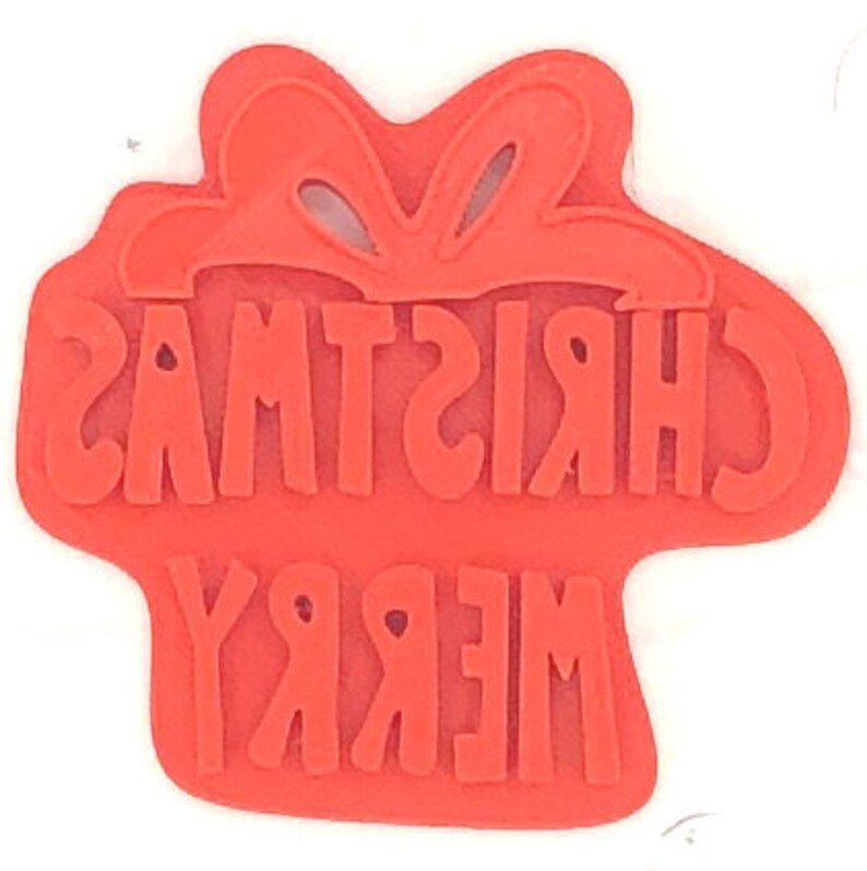 Merry Christmas Cookie/ Fondant Stamp Etsy