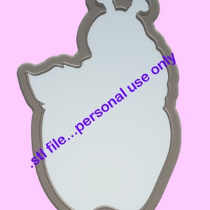 Apple with Worm Cookie Cutter STL File Only
