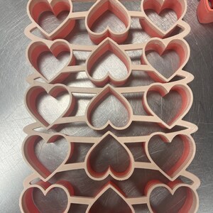 15----1.5 inch Heart Valentines/Wedding Multi Cookie Cutter