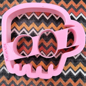 Skull Mug with Face Imprint Halloween Cookie Cutter