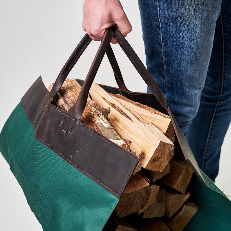 MyLeatherCo Firewood Carrier - Thumbnail 4